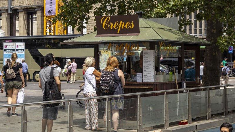 Crêpes am Stuttgarter Haupbahnhof, © SMG, Sarah Schmid