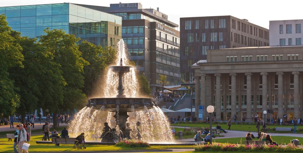 Brunnen Schlossplatz, © Stuttgart-Marketing GmbH, Werner Dieterich