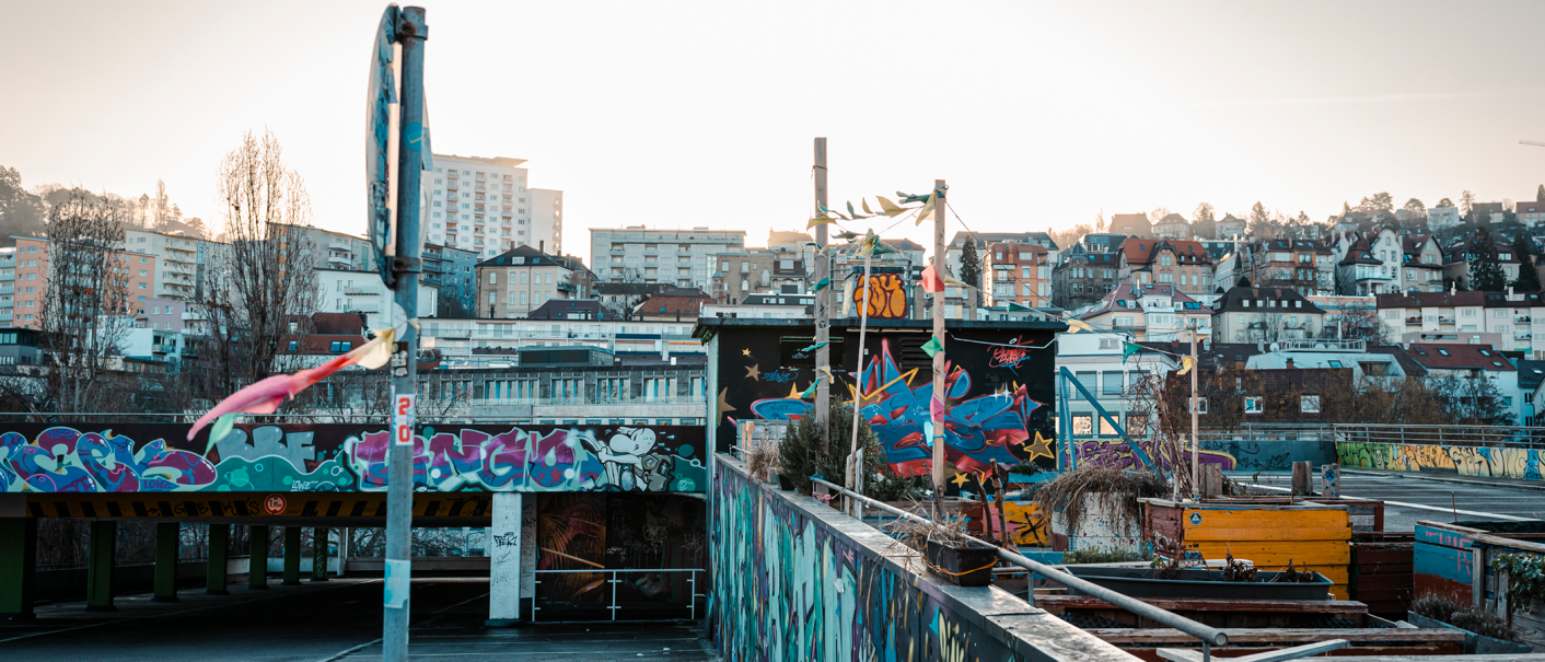 Urban gardening on the upper parking deck of the Züblin parking garage., © Stuttgart-Marketing GmbH, Sarah Schmid