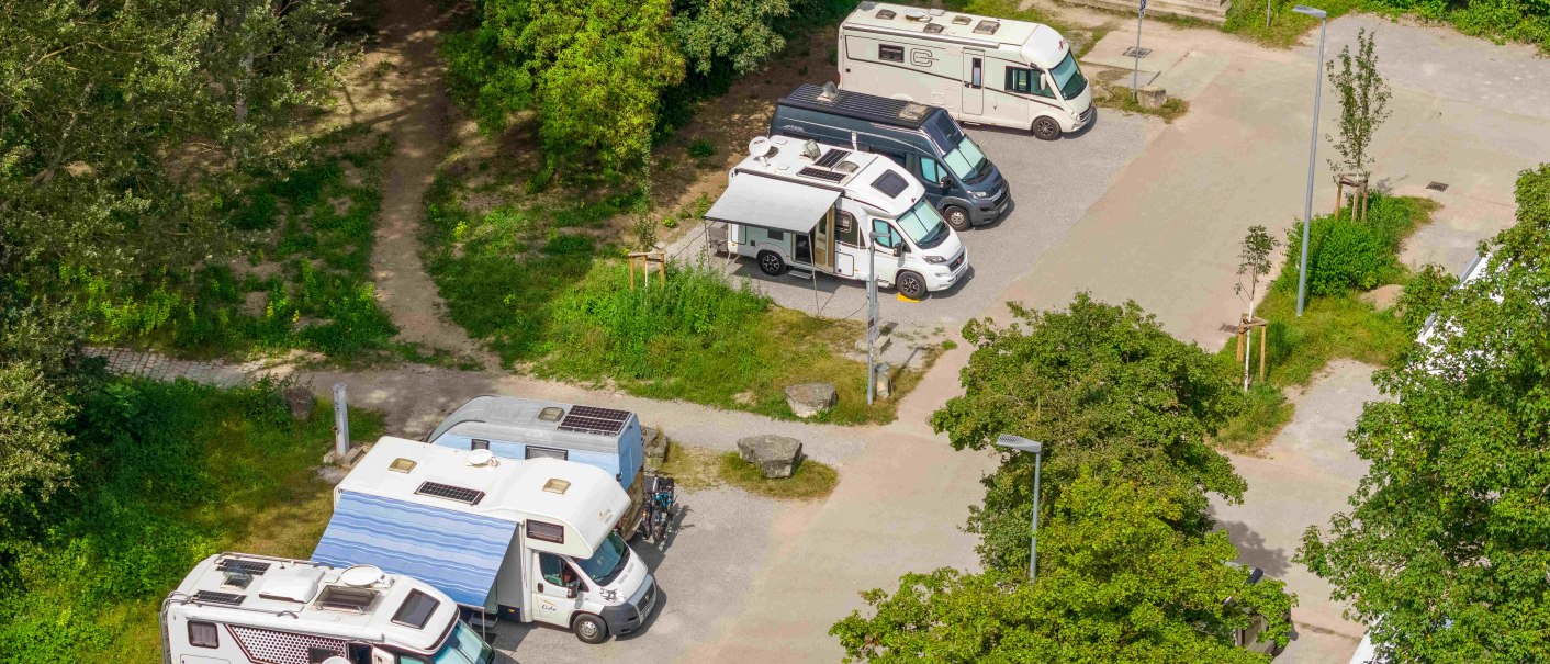 Motorhome parking space Schwäbisch Hall Auwiese, © Michael Kühneisen