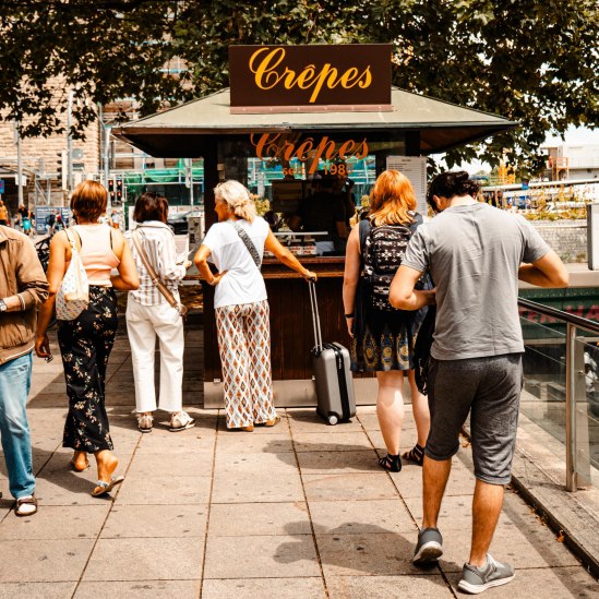 Crêpe-Stand auf der Königstraße, © Stuttgart-Marketing GmbH, Sarah Schmid