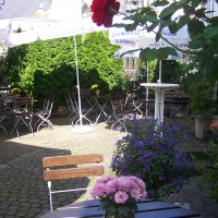 Wine bar in the old house Terrace