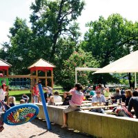 Beer garden in the castle garden, © Thomas Geromiller