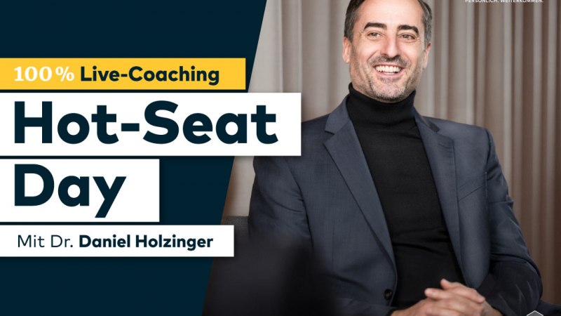 Hot-Seat-Coaching-Day, © Dr. Holzinger Institut