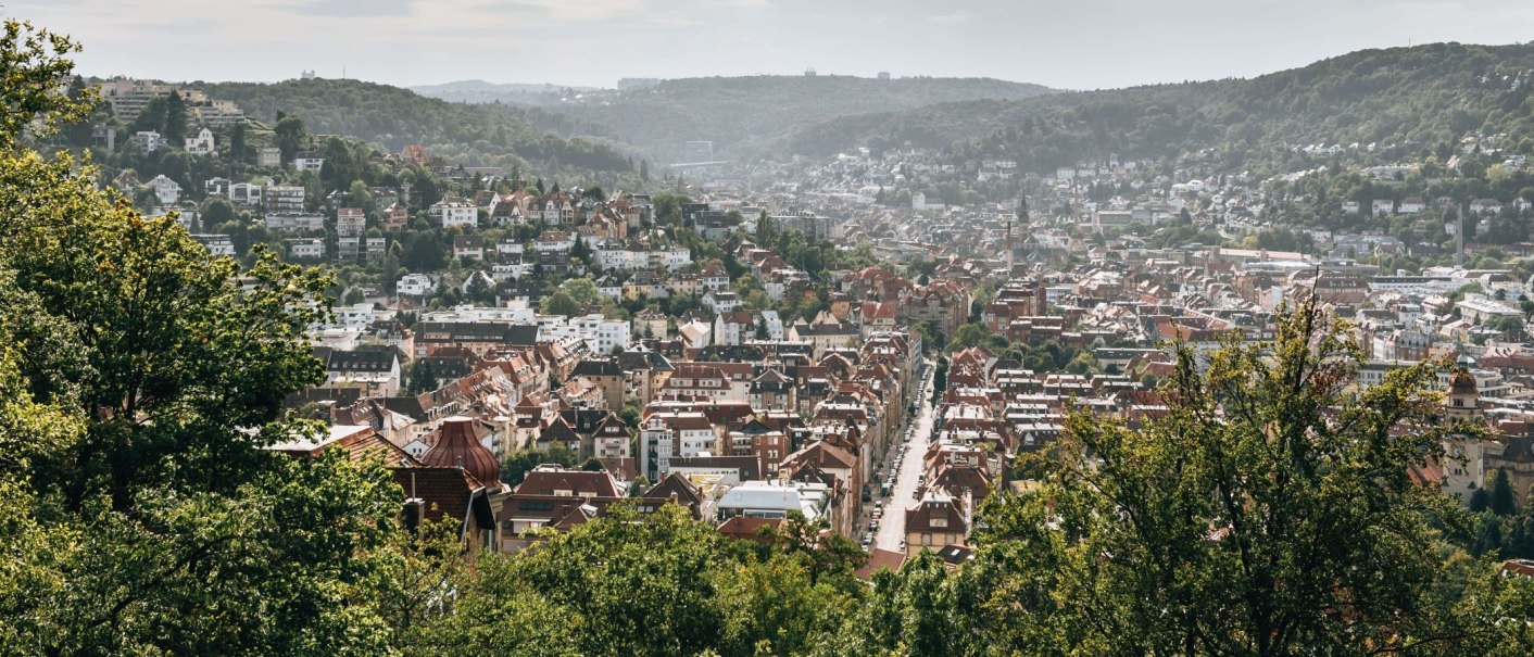 View from the teahouse in Weissenburgpark Stuttgart, © Stuttgart-Marketing GmbH Romeo Felsenreich