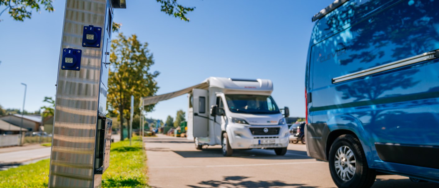 Motorhome parking space Welzheim at the train station, © Stuttgart-Marketing GmbH, Thomas Niedermüller