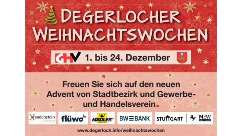 Weihnachtswochen, © Bezirksamt Degerloch