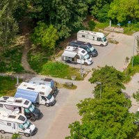 Motorhome parking space Schwäbisch Hall Auwiese, © Michael Kühneisen