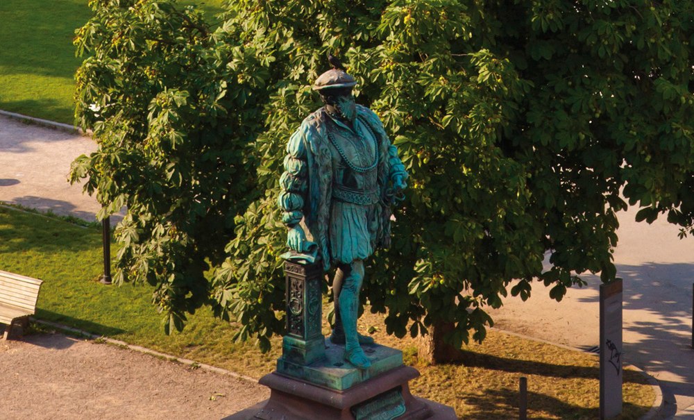 The Duke Christoph Monument on the Schlossplatz in Stuttgart, © Werner Dieterich