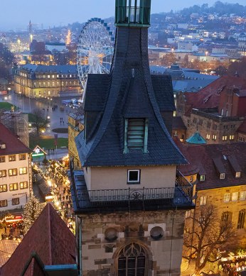 Blick Richtung Schillerplatz und Altes Schloss, © Stuttgart Marketing GmbH