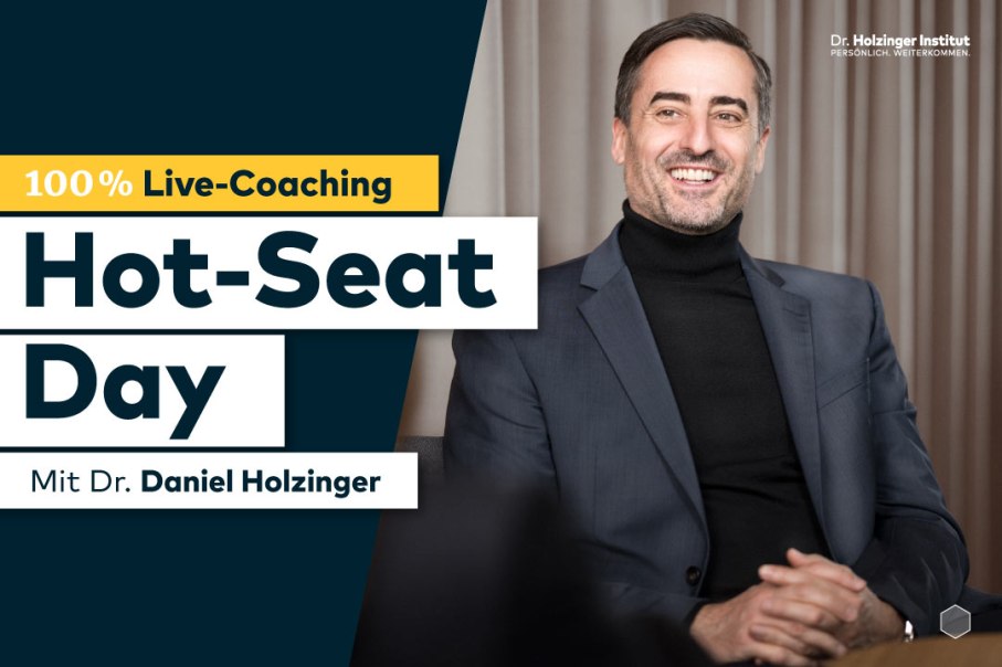 Hot-Seat-Coaching-Day, © Dr. Holzinger Institut