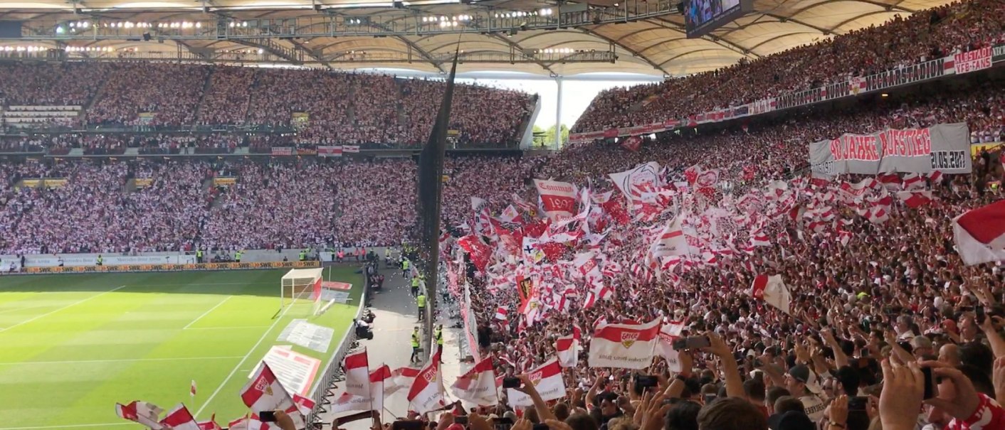 Blick in die Cannstatter Kurve: Mercedes-Benz Arena Stuttgart, © Stuttgart-Marketing GmbH