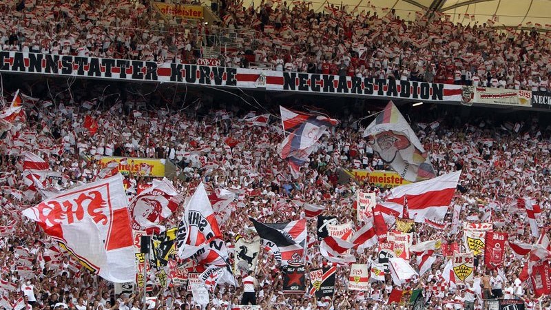 VfB Fans in der Mercedes-Benz Arena, © SMG