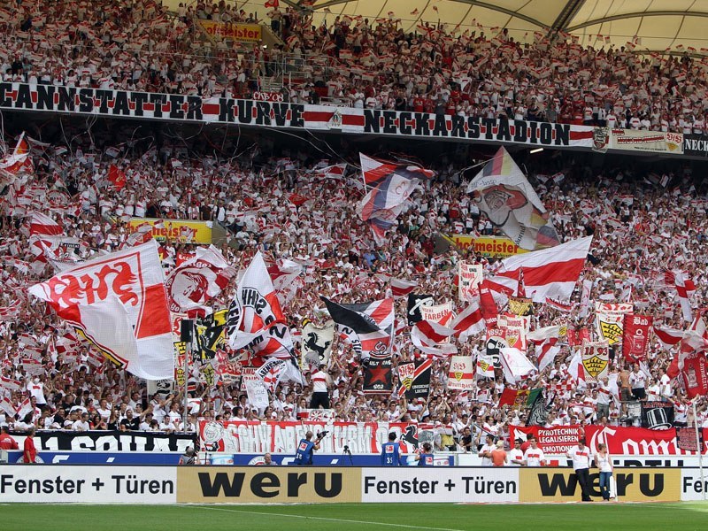 VfB Fans in der Mercedes-Benz Arena, © SMG