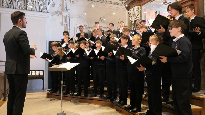 Die jungen Sänger im Konzert., © Knabenchor collegium iuvenum Stuttgart