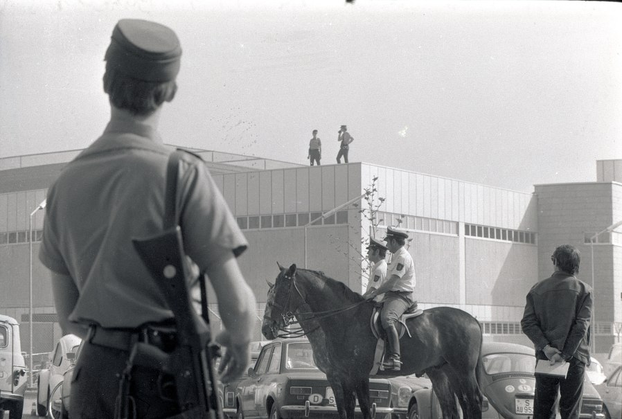 Auftakt des Prozesses 1975, © Stadtarchiv Stuttgart, Foto: Uli Kraufmann