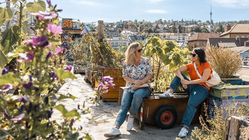 Urban Gardening auf dem Dach des Züblin Parkhauses, © © Stuttgart-Marketing GmbH, Sarah Schmid