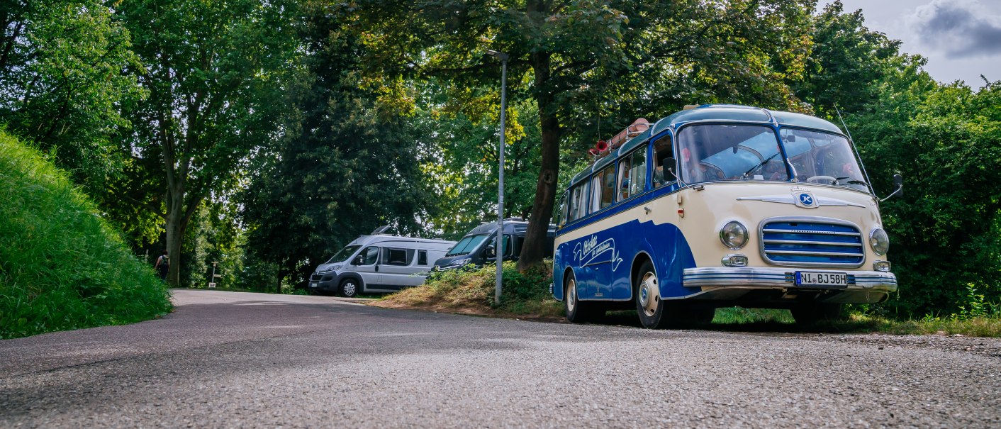 Motorhome parking space Äußerer Burgplatz Esslingen a. N., © Stuttgart-Marketing GmbH, Thomas Niedermüller