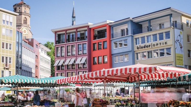 Wochenmarkt Stuttgart, © SMG, trickytine