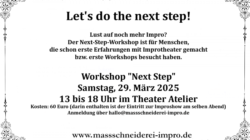 Flyer Workshop, © Die Maßschneiderei