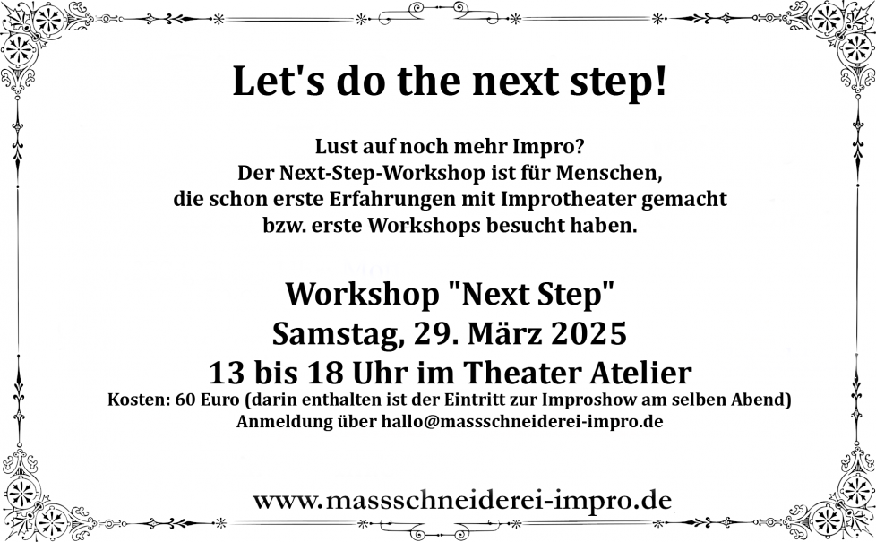 Flyer Workshop, © Die Maßschneiderei