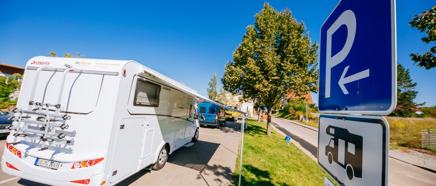 Motorhome parking space Welzheim at the train station, © Stuttgart-Marketing GmbH, Thomas Niedermüller