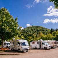 Motorhome parking space at the Bad Urach spa center, © Stuttgart-Marketing GmbH, Thomas Niedermüller