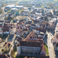 City of Gaildorf from above, © Stadt Gaildorf