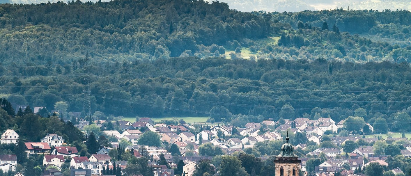 Nürtingen, in the background the Albtrauf, © Ralf Just